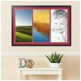 thumbnail image 2 of ArtToFrames Collage Photo Picture Frame with 3 - 12x24 Openings, Framed in Black with Rouge and Black Mats (CDM-3926-65), 2 of 8