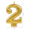 thumbnail image 3 of Velas de Cumpleaños Granmark No. 2 Dorada, 3 of 4