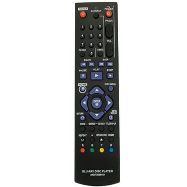 Replacement Remote Control For Blu-ray DVD Player Home Theater Systems - 7-in-1 Compatible