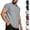#02 Light Gray, variant on Mens Polo Shirt Textured Vertical Ribbed Knit Short Sleeve Tee Collared Golf Tops Fashion Casual Solid Color Shirts, #02 Black, 3XL