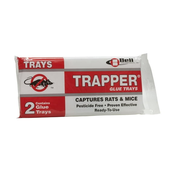Trapper Rat Glue Trays - Non-Poisonous - 2 Pack by Bell Laboratories