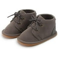 thumbnail image 6 of HsdsBebe?Baby?Boys?Girls?Oxford?Shoes?PU?Leather?Soft?Rubber?Sole?Sneakers??Anti-Slip?Toddler?Ankle?Boots?Infant?Walking?Shoes Moccasins, 6 of 6
