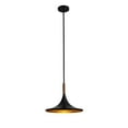 thumbnail image 3 of Lodi Pendant Light Large Matte Black Walnut, 3 of 11