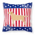 thumbnail image 2 of Carolines Treasures BB3297PW1818 USA Patriotic Yellow Labrador Retriever Fabric Decorative Pillow, 2 of 2