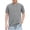Gray, variant on Boys Short Sleeve Henley Shirt Casual Waffle Knit Round Neck Shirt Cotton Button Up Tees for Kids Boys 4-14Y