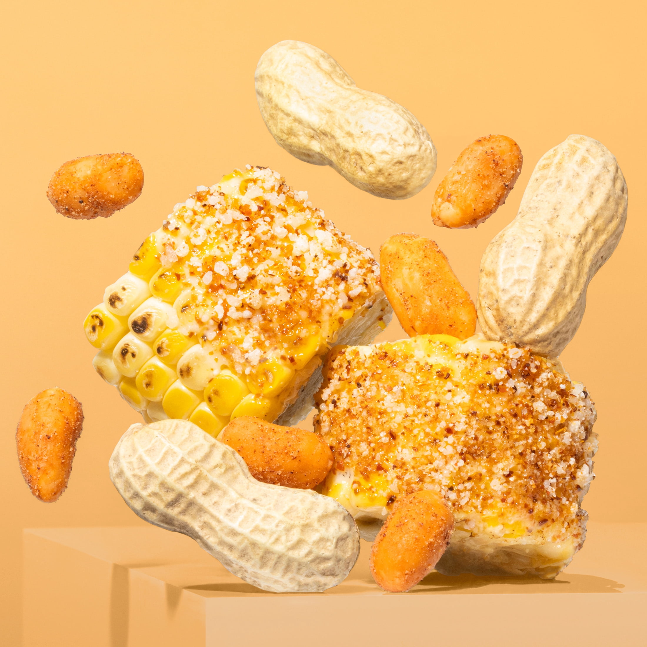 Pop & Sol by Nuts.com, Roasted Elote Peanuts, 7 oz Bag