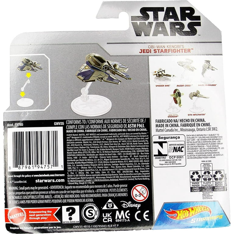 Star Wars Hot Wheels Obi Wan Kenobi s Jedi 2019 Mattel