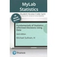 thumbnail image 1 of Pre-Owned Fundamentals of Statistics -- MyLab Statistics with Pearson eText Access Code, 9780136808121, 0136808123, Paperback, Sullivan III; Michael, 1 of 1