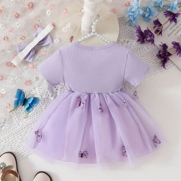 purple butterfly dress short Elizabeth K GS3187 3D Butterfly Dress