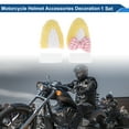 thumbnail image 2 of Accesorios para Casco de Motocicleta Decoración Orejas de Gato Largas con Lazo para Cascos de Motocicleta Bicicleta Esquí Color Amarillo Pegatina 1 Juego, 2 of 6