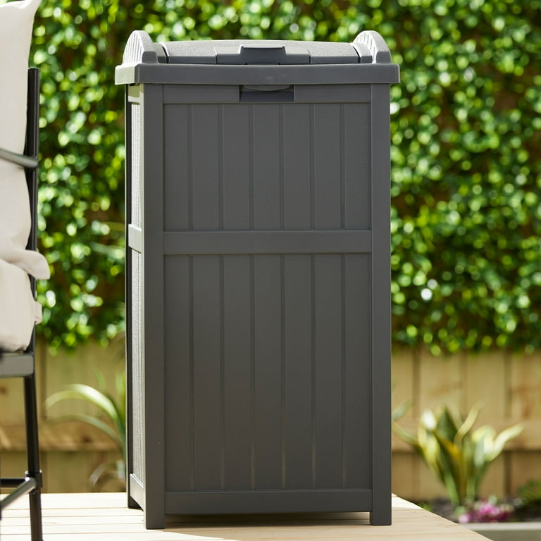  Suncast 30-Gallon Durable Hideaway Trash Waste Bin