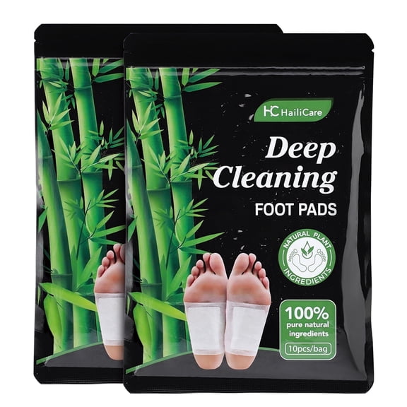 Deep Cleaning Foot Pads, Natural Ingredients, 10 Pads per Bag – Detox, Improve Sleep, Reduce Foot Odor, Relieve Fatigue