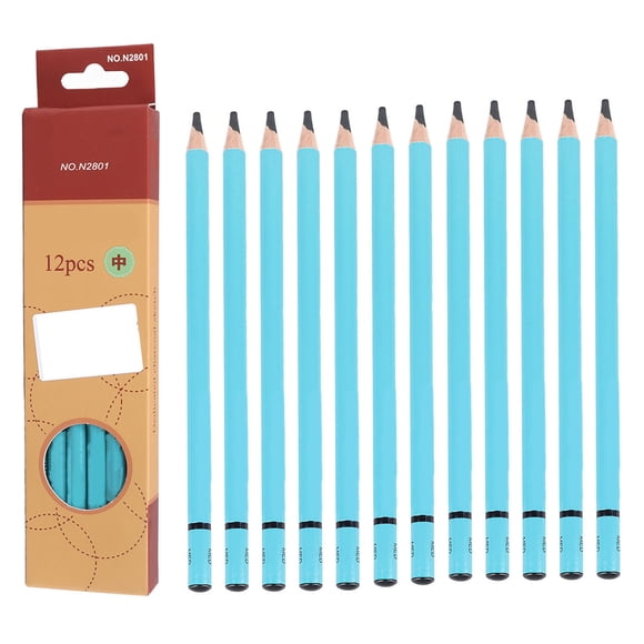 YSTINNG 12pcs Charcoal Pencils Set Synthetic Wood Sketching Drawing Pencils for Art Student Amateur C311-3681
