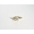 thumbnail image 2 of 14K Yellow Gold Plated Lab-Created Diamond 2Ct Radiant Cut Women Engagement Ring 925 Sterling Silver, 2 of 5