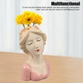 thumbnail image 3 of Jarrones de cerámica Modernos ANGGREK Para La cara Maceta de Chica Tímida de Estilo Moderno de Apariencia única Para Amantes de Las Plantas unisex, 3 of 7