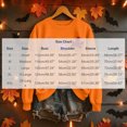 thumbnail image 3 of XSMGTUI Halloween Women's Sweatshirt Crew Neck Ghost Fall Pumpkin Long Sleeve Casual Witch Oversized Pullover Soft Comfortable Cute Vintage Graphic Top, 3 of 5