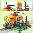 thumbnail image 5 of City Freight Car Building Toy Set - Classic Tanker Car & Cargo Train Model, 199-Piece MOC Construction Toy for Train Lovers & STEM Gifts for Boys & Girls 6-8+, 5 of 7