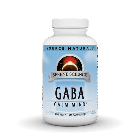 Source Naturals Serene Science GABA for a Calm Mind 750 mg - 180 Capsules