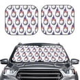 thumbnail image 2 of Gukieu Golf balls Print Car Windshield Sun Visor, Foldable Anti-UV Car Sun Visor Suitable for Vans, Trucks Car Accessories-Large, 2 of 6