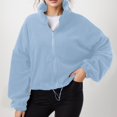 thumbnail image 2 of DHFJKG Womens Casual Sweatshirts Fashion Solid Color Loose Fit Oversized Long Sleeve Pillover Hip Hop Style Trendy Pullover Tops For Women, 2 of 9