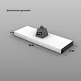 thumbnail image 2 of Repisa Flotante Elegante Gruesa Alto Brillo 80x27x6cm Grande Color Negro, 2 of 4