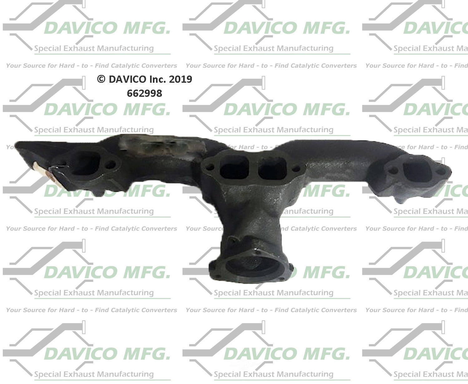 Davico Mfg 662998 Stand alone Exact-Fit exhaust manifold