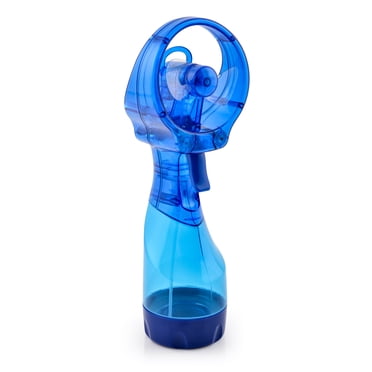 O2COOL Deluxe Handheld Battery Powered Water Misting Fan Blue