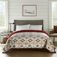 thumbnail image 4 of Velvet Plush Sherpa Blanket 90" x 106", King, Rio Rust, Soft Cozy, 4 of 4