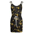 thumbnail image 4 of Vestido sin mangas con tirantes de jersey con estampado sexy a la moda para mujer Pompotops  qyievc1300, 4 of 4