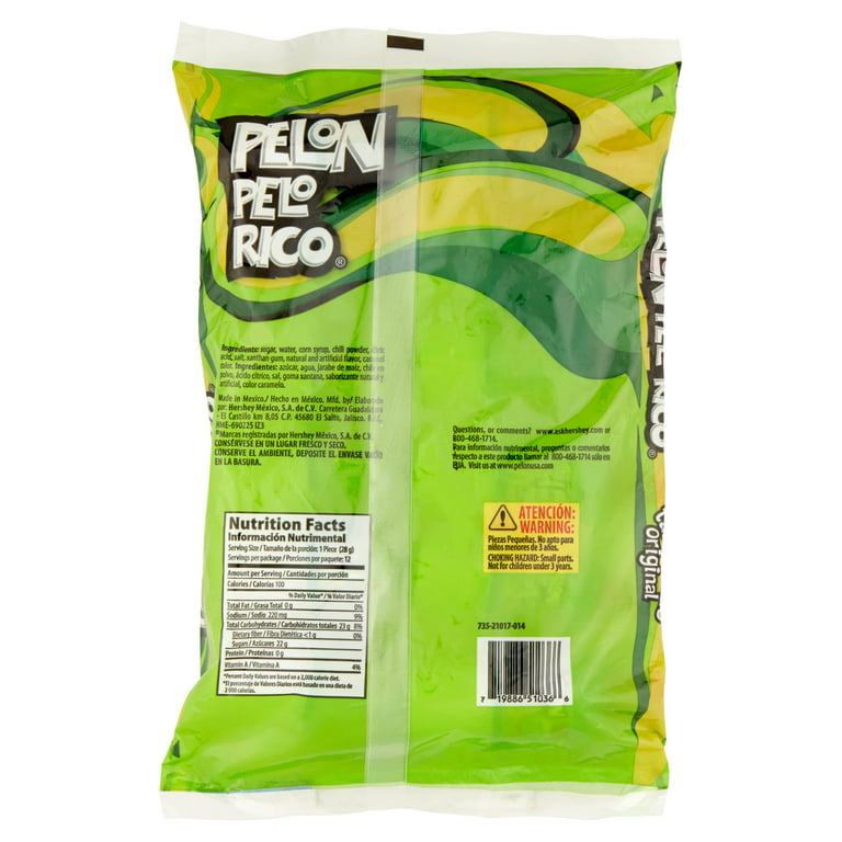Pelon Pelo Rico, Original Tamarind Soft Candy, 1 Oz, 12 Ct 