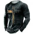thumbnail image 3 of Suéter holgado de cuello redondo para hombre, sudaderas originales de hip hop, nuevas, de marca coreana, de lujo, de otoño 2024, camiseta XL de diseñador para hombre, 3 of 4