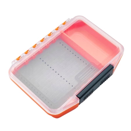 Fly Fishing Tackle Box with Sponge Pad Clear Lid Storage