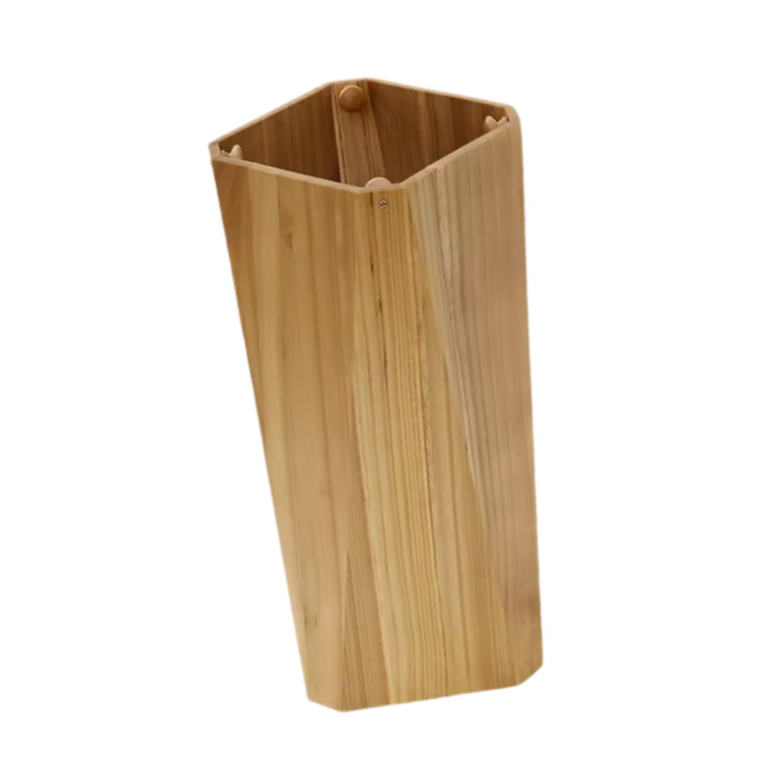 CarpNettore Wooden Umbrella Holder Organizer Sturdy Household Space Saving Creative Umbrella Khaki