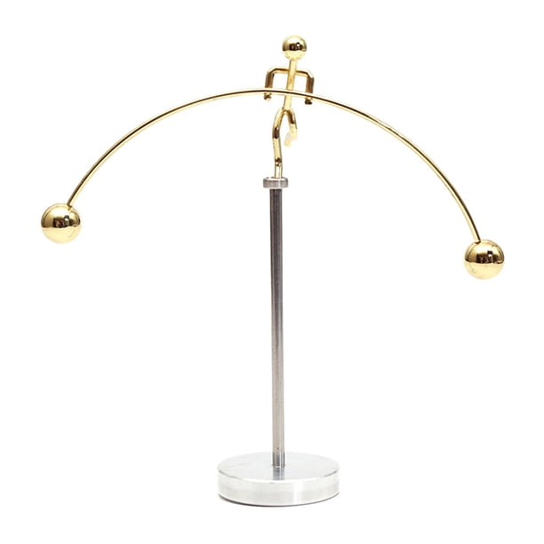 Péndulo Cuna Balance Hombres Bola Artesanía Vaso Escritorio Juguete Ciencia física Decoraciones de oficina seitruly WJ3721-03