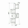 thumbnail image 3 of Ada Home Decor Furniture 22.64" 4 Tier Light Mocha Wayman Modern Wall Shelf, 3 of 3