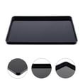 thumbnail image 2 of 1 Pce Assiette Alimentaire en Acrylique Plateau à Serviettes Simple Plateau à Pain Polyvalent (Noir), 2 of 7