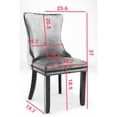 thumbnail image 3 of High - Back Mid - Century Dining Chairs in Blue / Comfortable Seating for Dining, 3 of 7