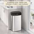 thumbnail image 4 of 22 Gallon Automatic Trash Can, Stainless Steel Garbage Can with Soft Close Lid , Motion Sensor Hands Free Garbage Bin for Kitchen, Living Room, Office, Silver, 4 of 7