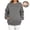Gray, variant on Women's Maternity Crewneck Sweatshirt Nursing Pullover with Hidden Zippers Relaxed Fit Long Sleeve Top for Pregnancy Fall Winter Wear Army Green L
