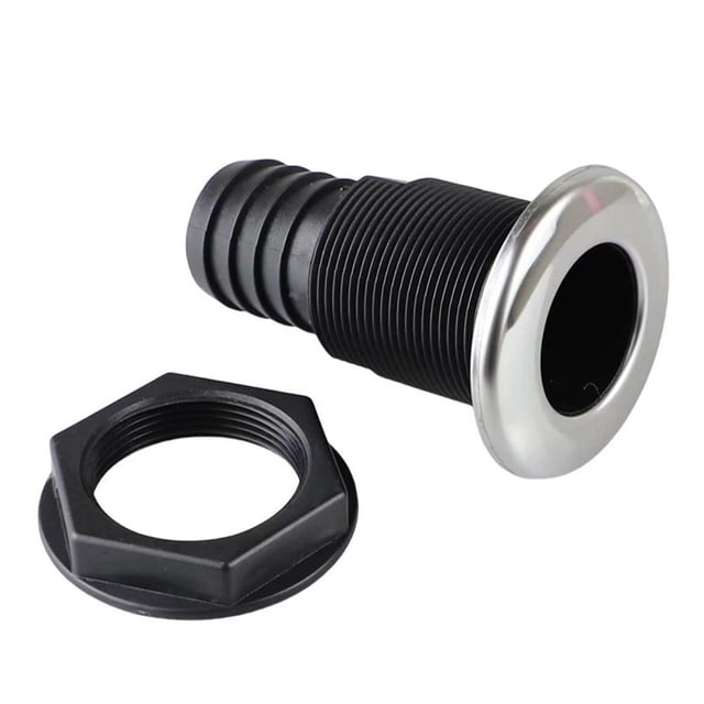 Hose Hose Connector Accessory Thru Hull Fitting For Boat Yacht Drainage 1In Mingyqi