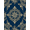 Navy Blue Gold, Pattern 9, variant on ODIKA Antique Compass Rose Maritime Star Points Aged Rope Frame Design for Playroom, Bedroom, Reading Nook, Pet Friendly & Kids Safe Play