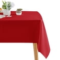 thumbnail image 6 of XWZO 60X84 inch Textured Rectangular Tablecloth for Kitchen, Dining-Waterproof Wrinkle-Abrasion Resistant Christmas Table Cloth for Canteen, Outdoor Picnic, Red, 6 of 8