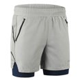 thumbnail image 3 of Men 2 in 1 Running Shorts Quick Drying Breathable Active Training Exercise Jogging Marathon Cycling Shorts, 3 of 7