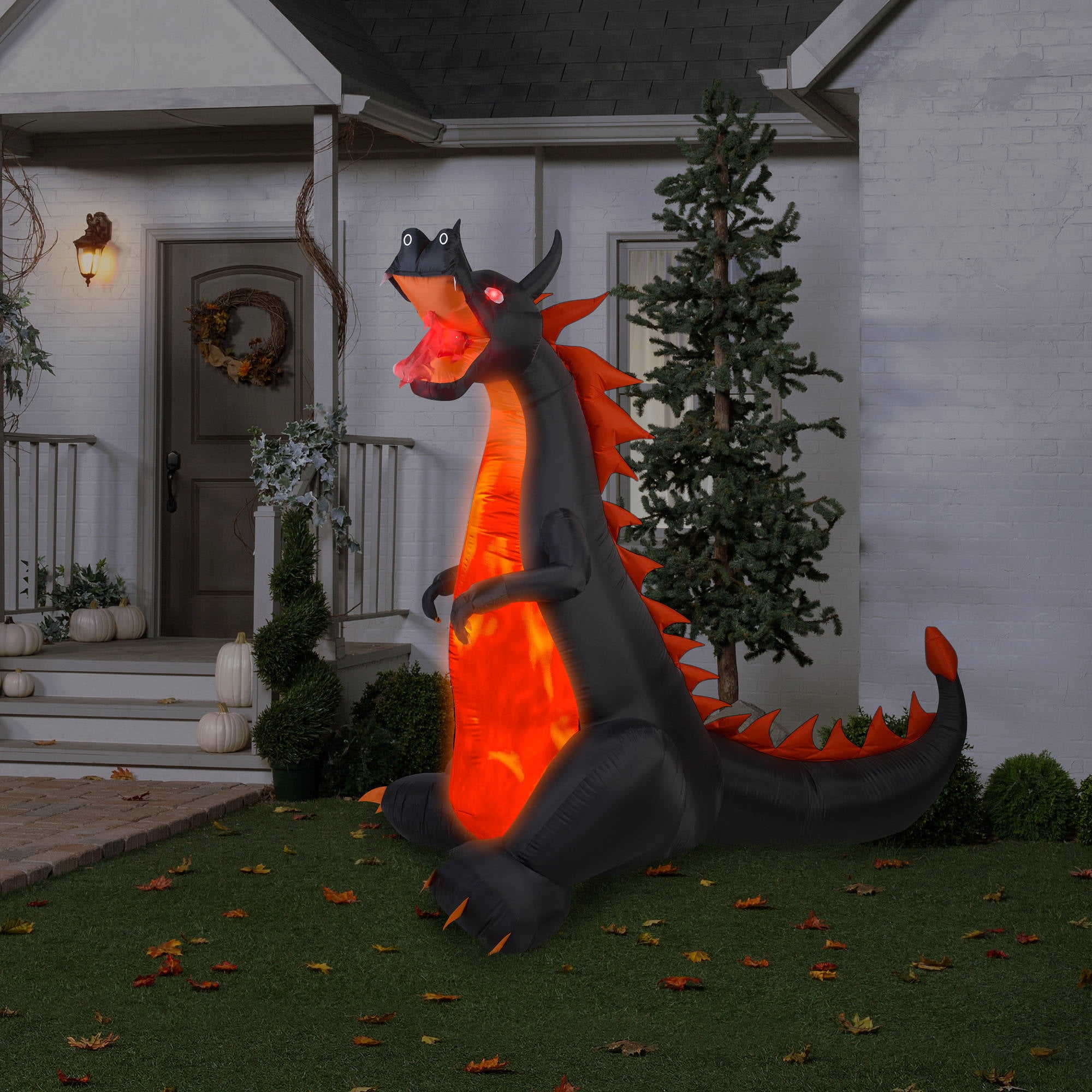 gemmy fire and ice dragon