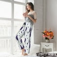 thumbnail image 5 of Salouo Lavender Flowers Print Women's Pajama Pants Casual Loose Sweatpants PJs Flowy Pants Drawstring Palazzo for Women Wide Leg Pants Lounge Pajama -X-Large, 5 of 8