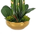 thumbnail image 5 of Vanity Art 23.62" H Artificial Orchid Arrangement in Gold-plated Ceramics Vase, 5 of 6