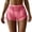 Pink, variant on Womens Mesh Sheer Side Drawstrings Swimsuit Shorts Cover Up Shorts Bikini Bottom(Not Included Panty)