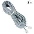 thumbnail image 2 of Cable telefónico a cable de extensión telefónica modular macho, cable telefónico con acopladores de línea de enchufe RJ11 estándar, 2 of 8