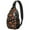 Musical Halloween Icons, variant on Sling Backpack,Musical Halloween Icons Pattern Sling Bag with Water Bottle Holder,Waterproof Sling Bag for Men/Women with Headphone Jack for Hiking,Travel