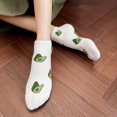 thumbnail image 7 of Women's Avocado Ankle Socks Non Slip Cotton for Casual Stability and Comfort 2 Pairs - One Size Fits Most, White, 7 of 7